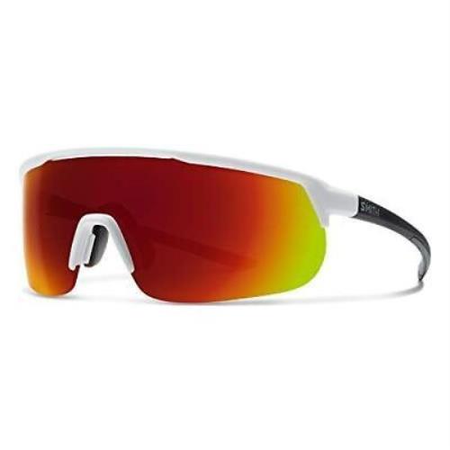 Smith Trackstand Sunglasses Matte White/chromapop Red Mirror