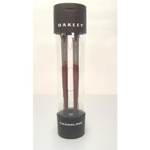 Oakley Replacement Arm Temples For Crosslink Eyeglasses 8029 8030 8037 21-Grey Smoke/ Cardinal