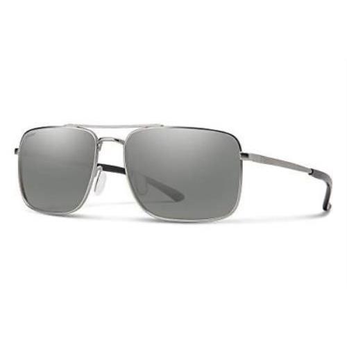 Smith Outcome Sunglasses Matte Silver/polarized Platinum Mirror