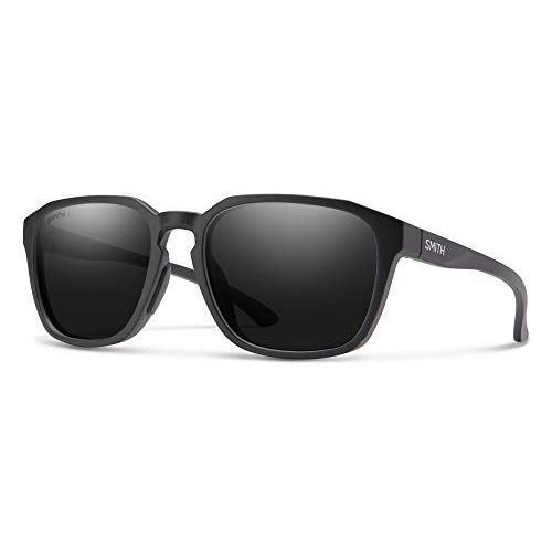 Smith Contour Unisex Square Sunglasses in Matte Black/chromapop Polarized Black