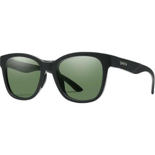 Smith Caper Sunglasses Matte Black Chromapop Polarized Gray Green