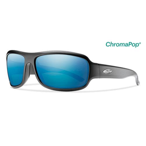 Smith Drop Elite Matte Black Blue Mirror Elite Polarized Sunglasses Dptrpugmbk