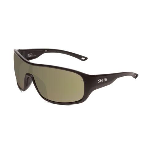 Smith Spinner Wrap Shield Sunglasses Black/chromapop Polarized Gray Green 134 mm - Frame: Black, Lens: Green