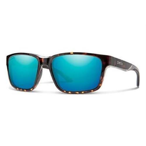 Smith Basecamp Sunglasses in Tortoise/chromapop Polarized Opal Blue Green Mirror