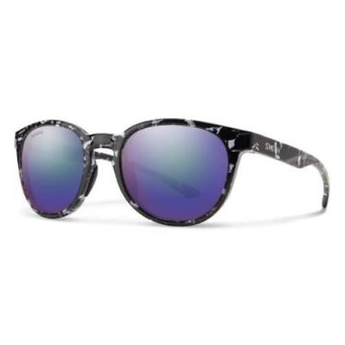 Smith Eastbank Round Sunglasses Black Tortoise/cp Polarized Violet Purple Mirror