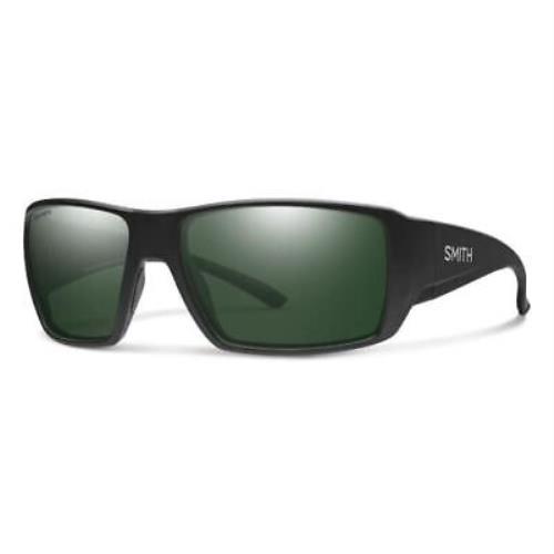 Smith Guide Choice XL Sunglasses Matte Black Chromapop Polarized Green Gray 63mm