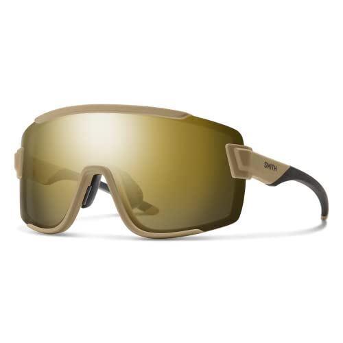 Smith Wildcat Semi-rimless Sunglasses Safari Khaki Tan Brown/cp Black Gold Clear