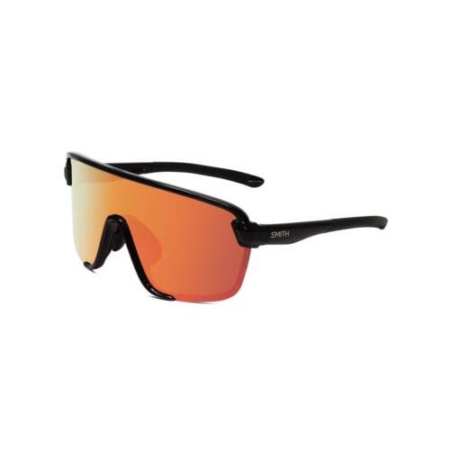 Smith Bobcat Oversize Semi-rimless Sunglasses in Black/cp Red Mirror Clear 150mm