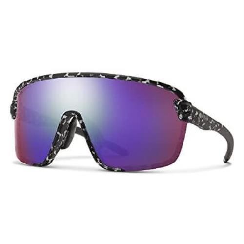 Smith Bobcat .5-Rimless Sunglasses Black Marble Tortoise/cp Violet Mirror+clear