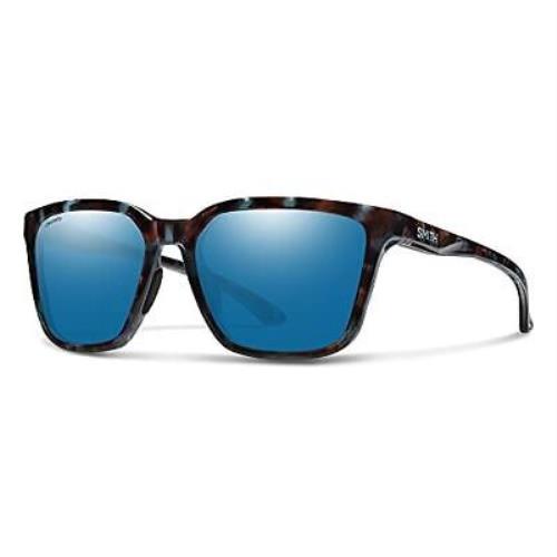 Smith Shoutout Retro Sunglasses Tortoise Chromapop Polarized Blue Mirror Glass