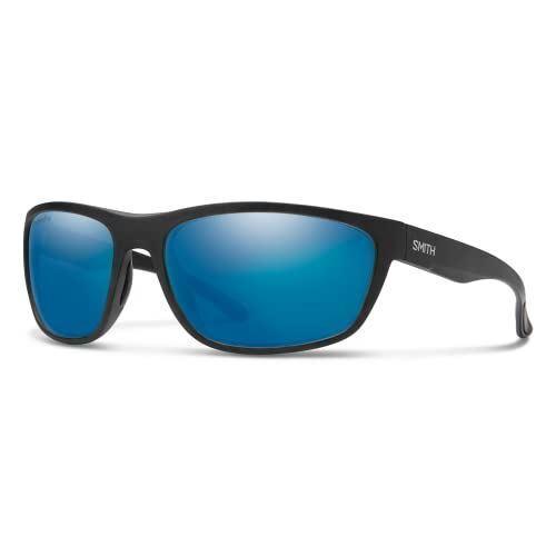 Smith Redding Wrap Sunglasses Matte Black/chromapop Glass Polarized Blue Mirror