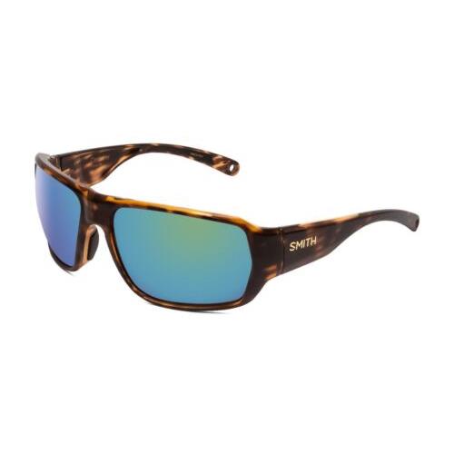 Smith Castaway Sunglasses Tortoise Chromapop Glass Polarized Green Mirror 63mm - Frame: Multicolor, Lens: Multicolor