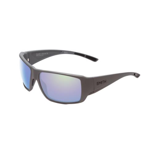 Smith Guides Choice XL Sunglasses in Matte Grey CP Glass Polarized Green Mirror