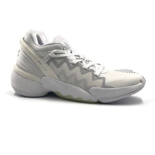 Adidas D.o.n Issue 2 Mens Size 9 Basketball Shoe Triple White Trainer Sneaker - White, Manufacturer: Solar Gold Core Black