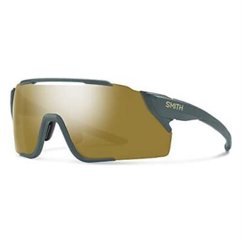 Smith Attack Mag Mtb Rimless Sunglasses Spruce Green/cp Bronze Low Light Amber