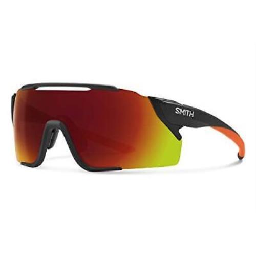 Smith Attack Mag Mtb Rimless Sunglasses in Black Cinder / CP Red Mirror LL Amber