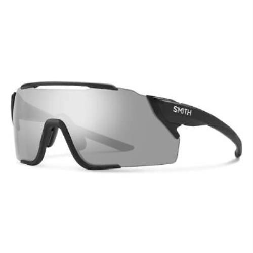 Smith Attack Mag Mtb Rimless Sunglasses Black/cp Platinum Mirror Low Light Amber