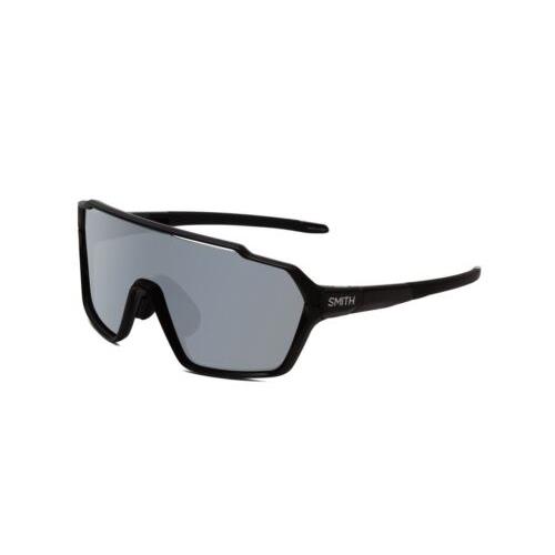 Smith Shift Mag Wrap Semi-rimless Sunglass Black/cp Platinum Mirror Clear 136 mm