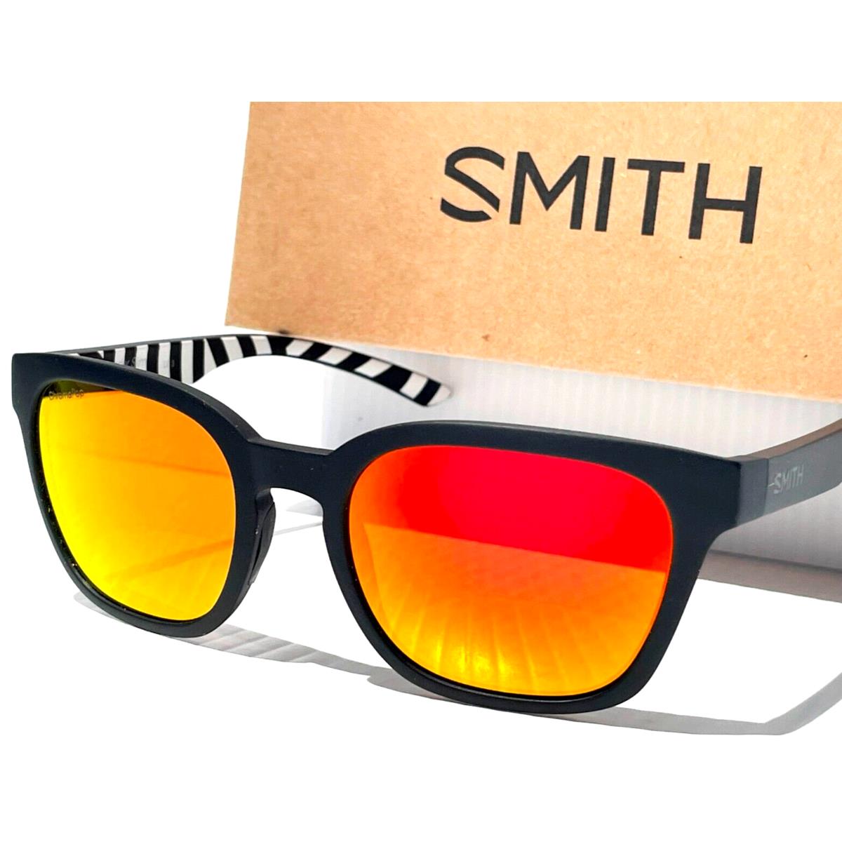 Smith Optics Founder Slim X6 Matte Black Chromapop Red Mirror Sunglasses S37