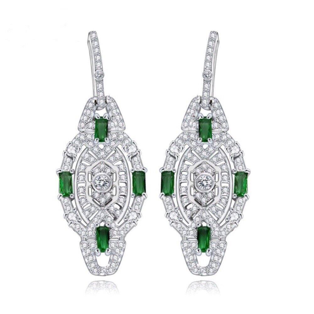 Made with Swarovski Crystals The Samone Art Deco Earrings S2