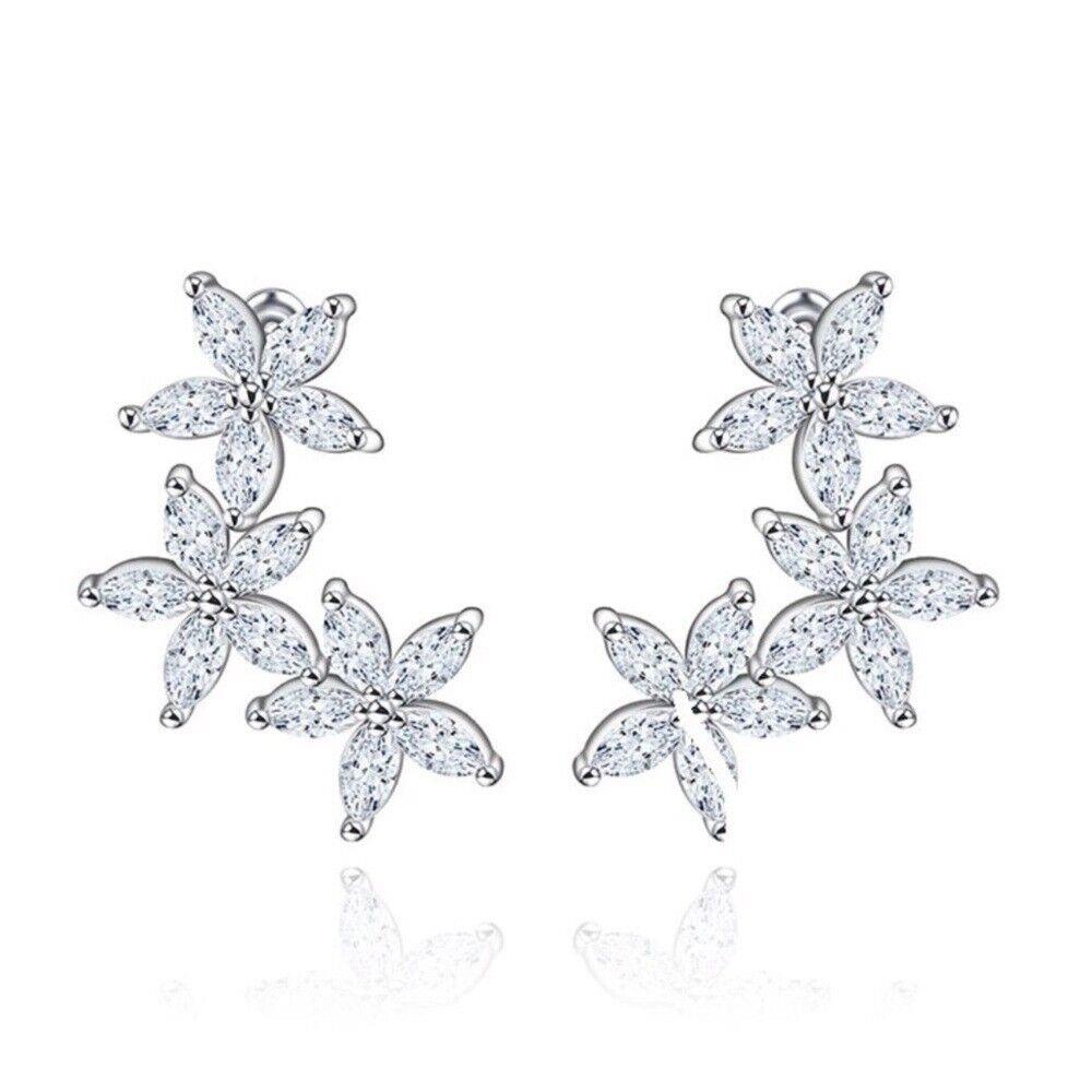 The Rimona Made with Swarovski Crystals Dainty Earrings S1