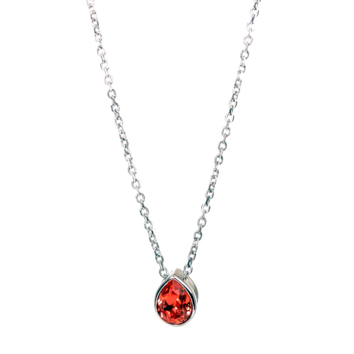 Crystals From Swarovski Mini Teardrop Pendant Necklace 925 Sterling Silver 1157i