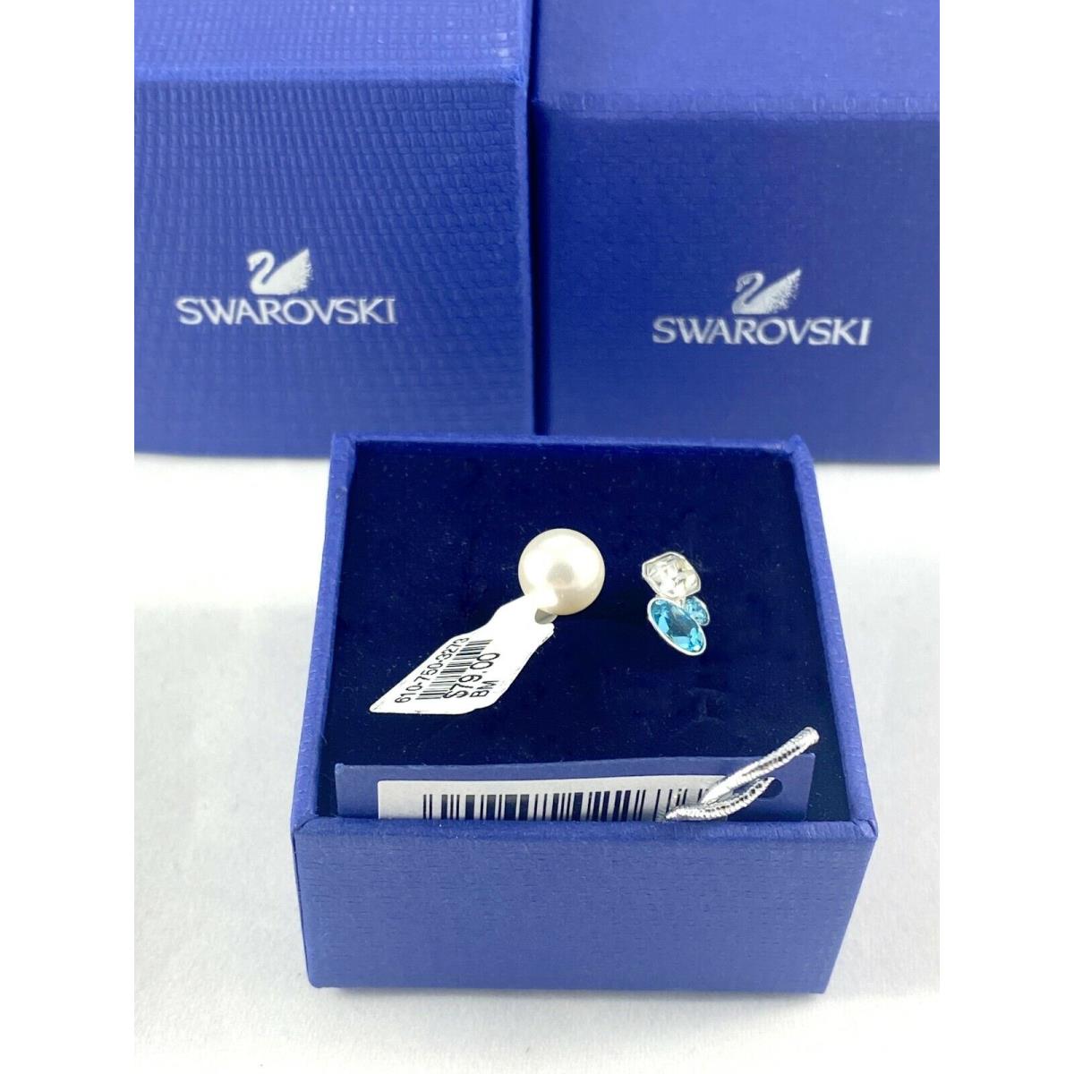 Swarovski Swarvoski Ring Pearl and Crystals 5202267 Size 6.75