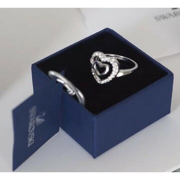 Swarovski 5171244 Lady Ring Crystal Heart Size 55 in Pack Athn
