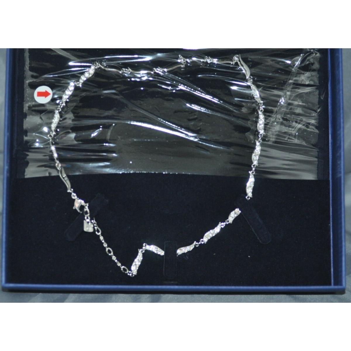 Swarovski Ladies Sparkle Rhodium Plated Necklace 1156226