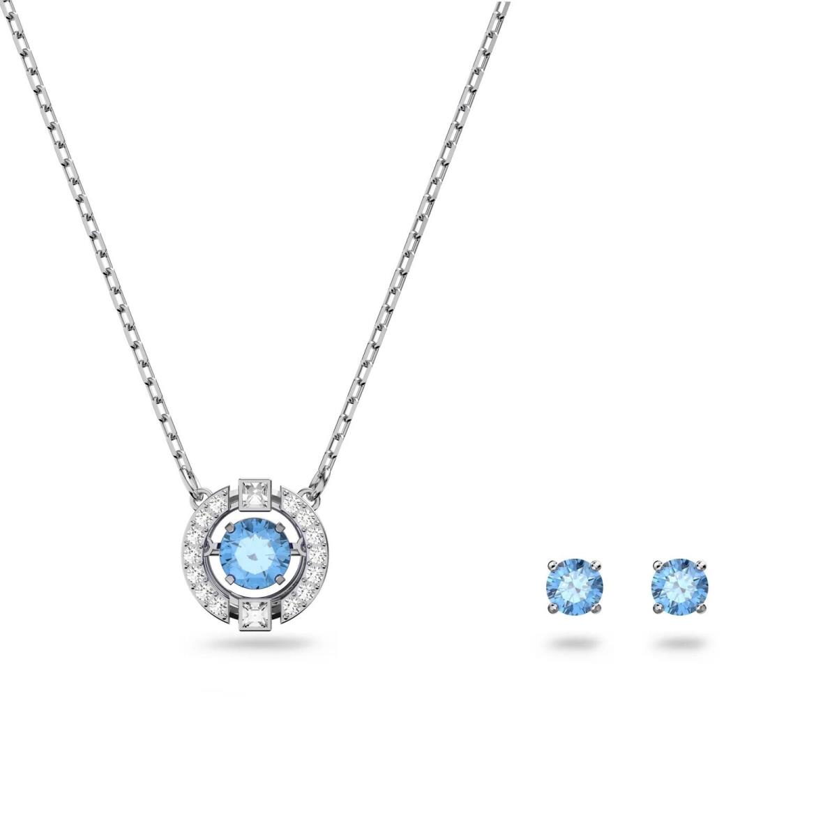Swarovski Sparkling Dance 5480485 Crystal Pendant Necklace and Stud Earrings Set