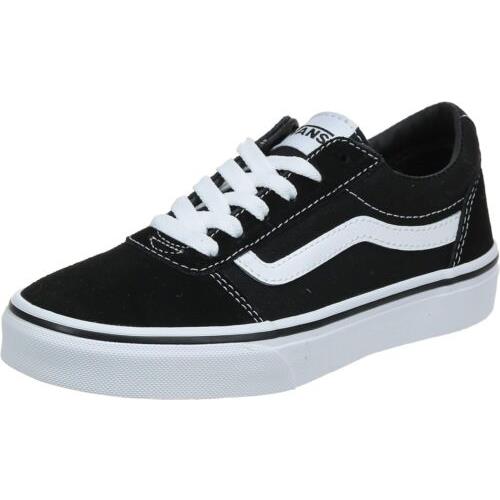 Size 8-Vans Ward Suede Lace Up Athletic Sneaker In Black/white US Men`s
