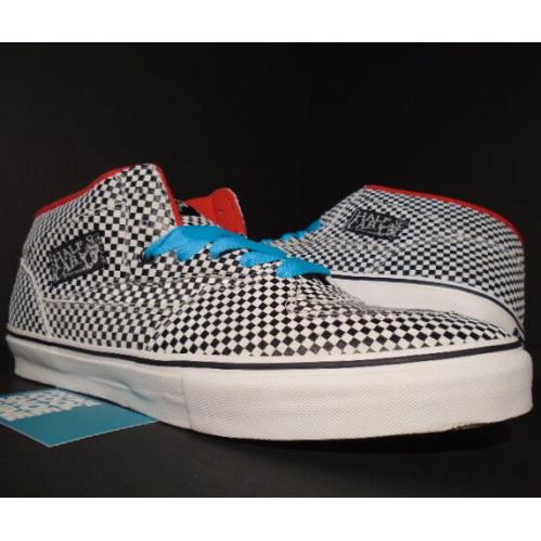 2009 Vans Half Cab Supreme Checkers SK8-HI White Black Red Era S VN-0XTXBLK 11.5