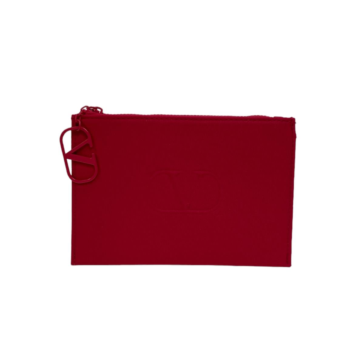Valentino Makeup Pouch Red Body Material: Cotton 7in x 5