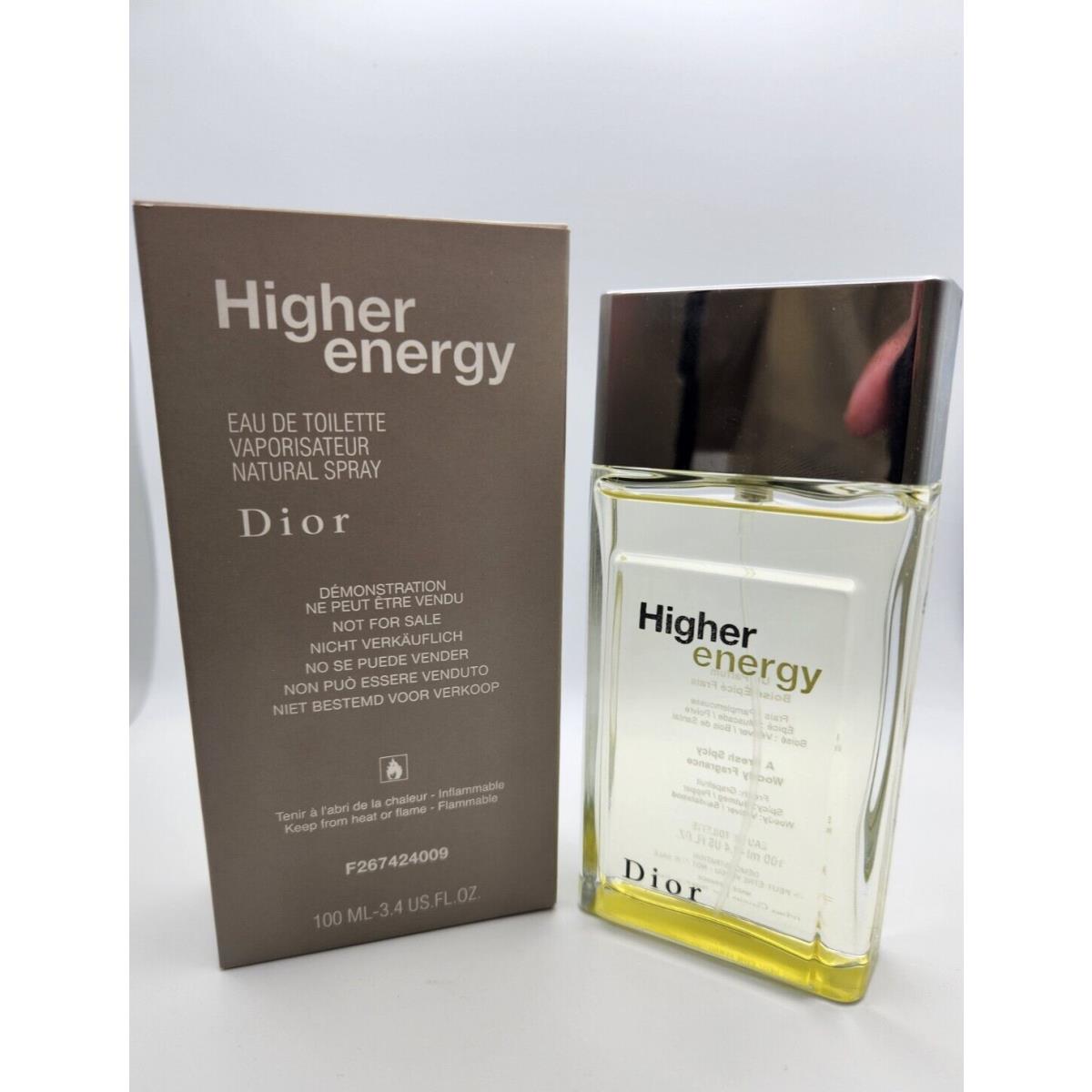 Higher Energy by Christian Dior 3.4 Edt Cologne For Men TT