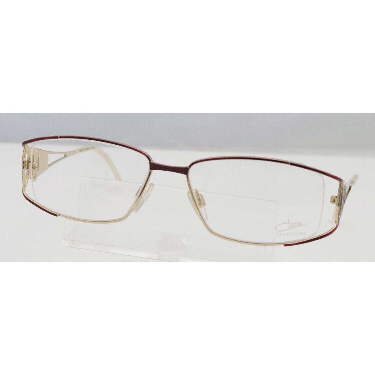 Women`s Cazal 1030 002 Burgundy Gold Eyeglasses 54-16-130