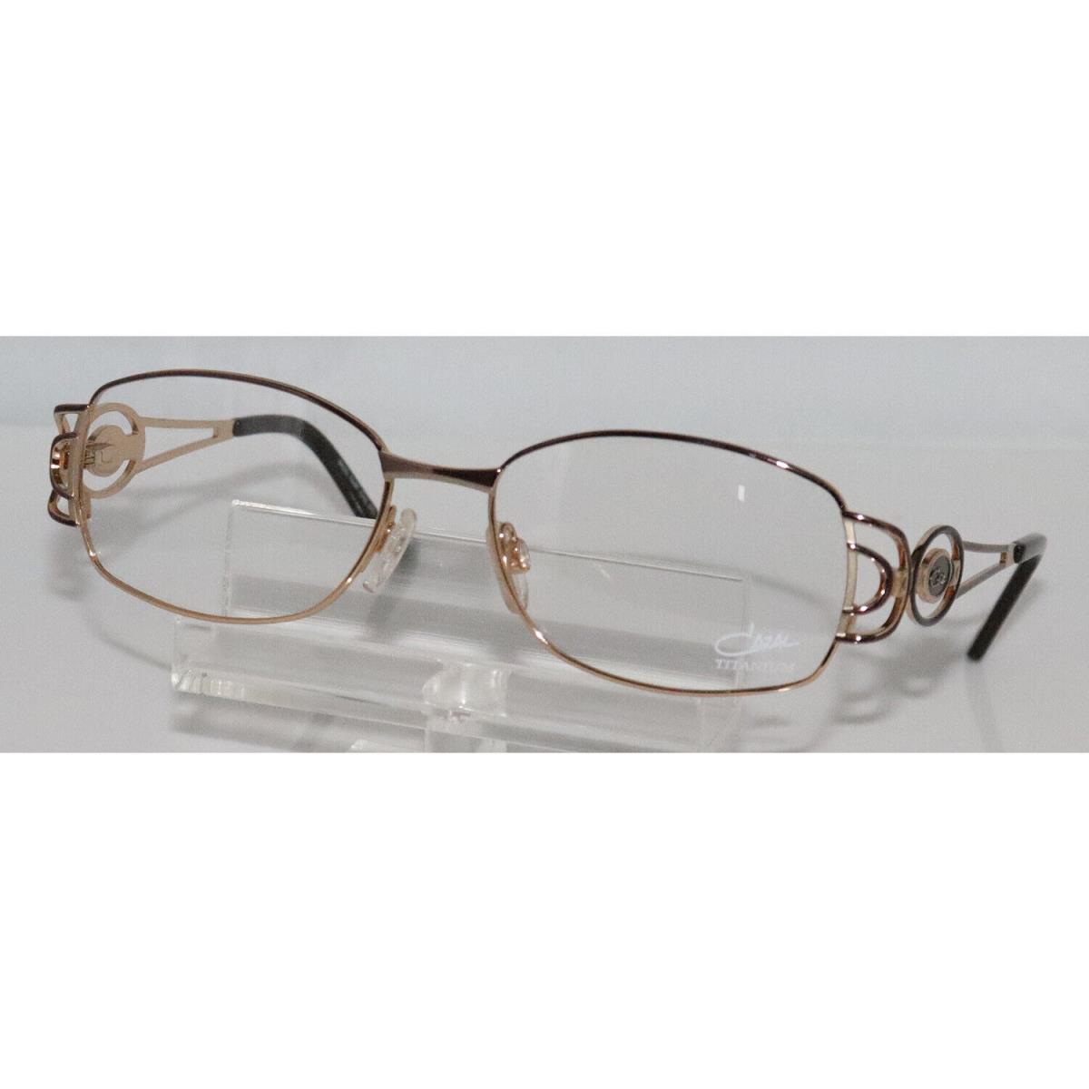 Women`s Cazal 1036 001 Brown Gold Titanium Eyeglasses