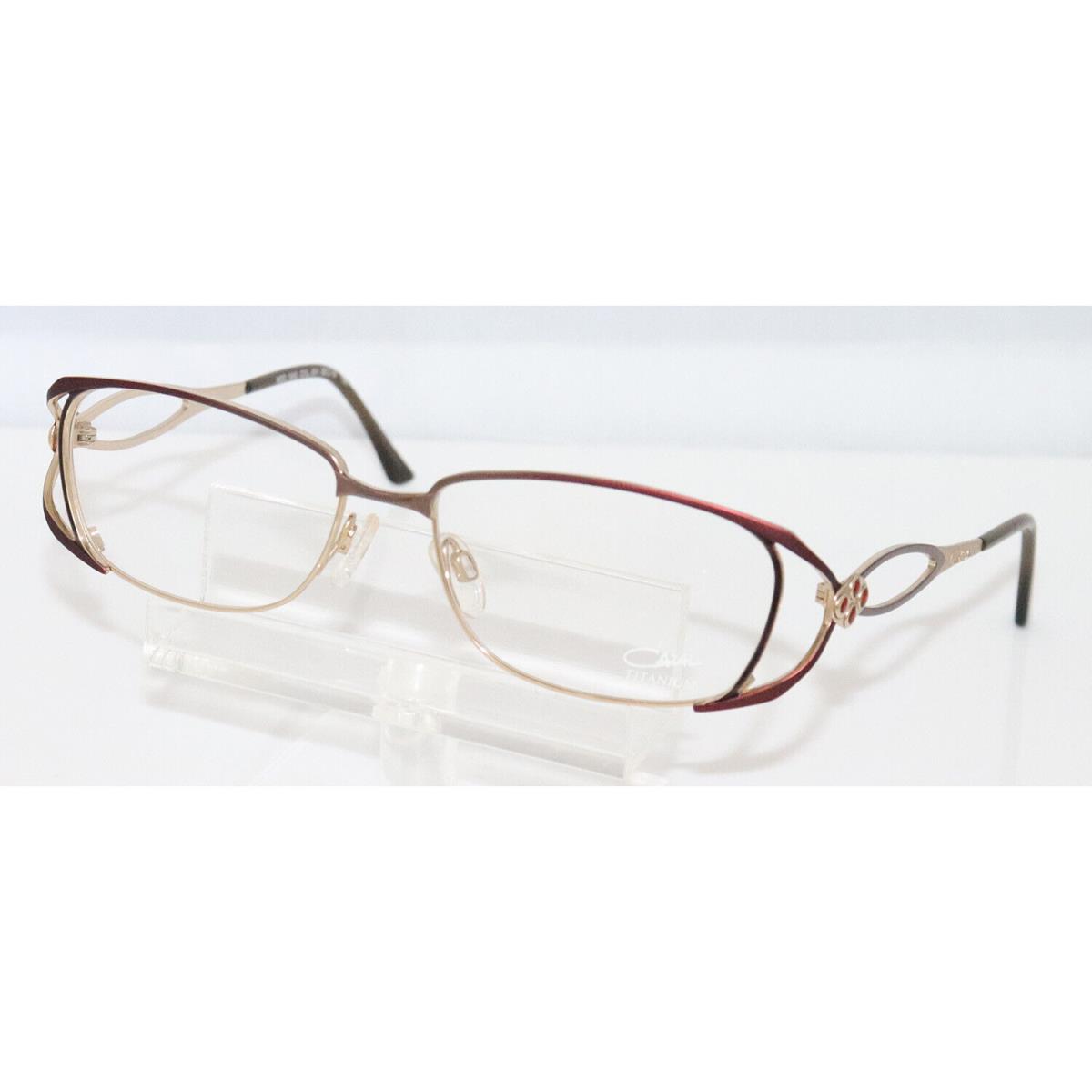 Women`s Cazal 1043 001 Bordeaux Brown Gold Eyeglasses