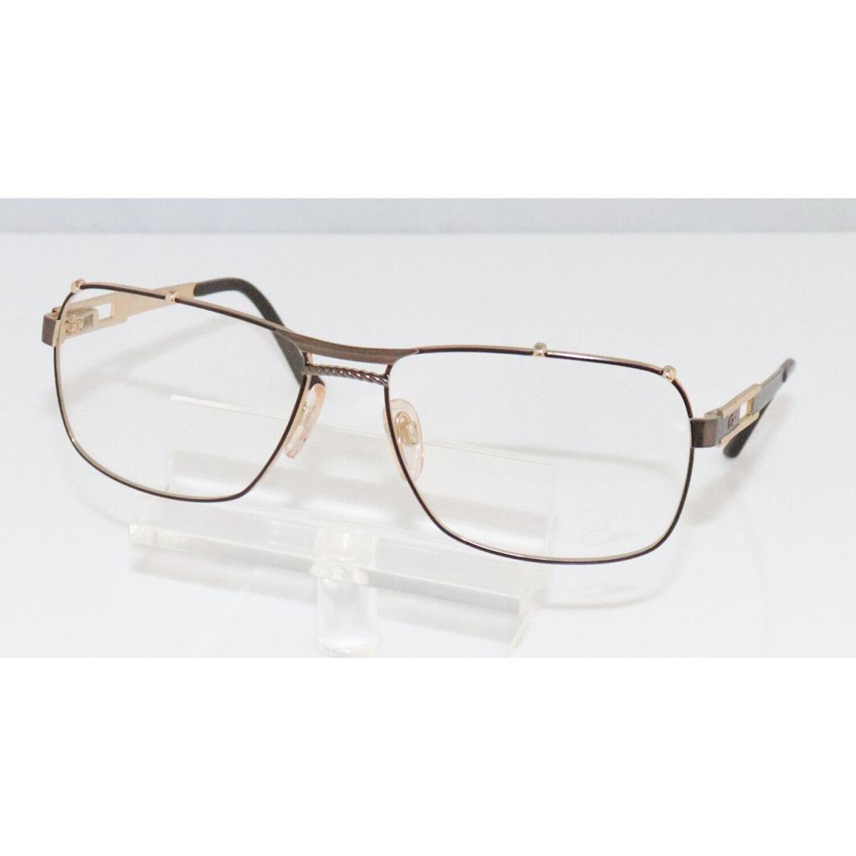 Unisex Cazal 7030 003 Dark Brown Gold Eyeglasses 60-17-145