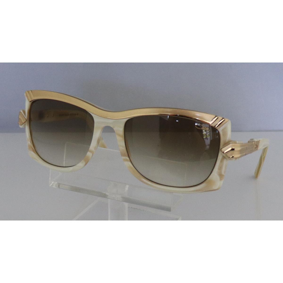 Women`s Cazal 8016 003 Stripped Ivory Sunglasses 59 mm