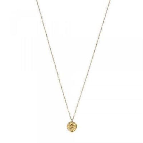 Fossil Gold Tone Pave Crystal Glitz Disco Ball Charm Chain Necklace JF01020710