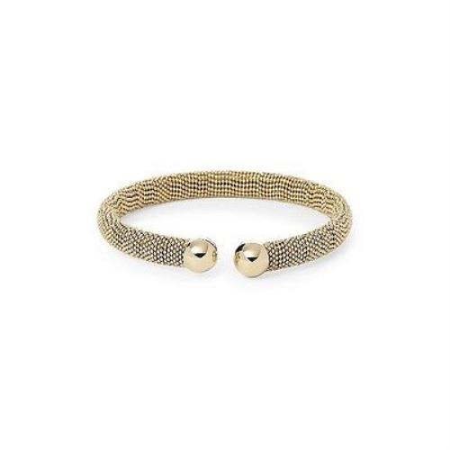 New-fossil Heritage Gold Tone Steel Ball Shot Chain Wrap Bracelet JA6640710M