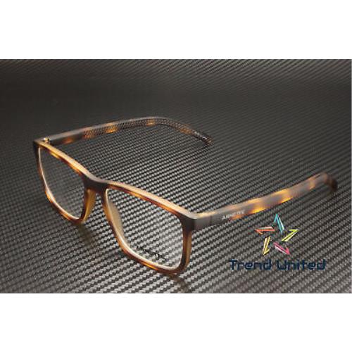 Arnette AN7187 2375 Rectangle Matte Havana Demo Lens 55 mm Men`s Eyeglasses