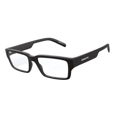 Arnette AN7181 01 Bazz Matte Black Transparent 55 mm Unisex Eyeglasses