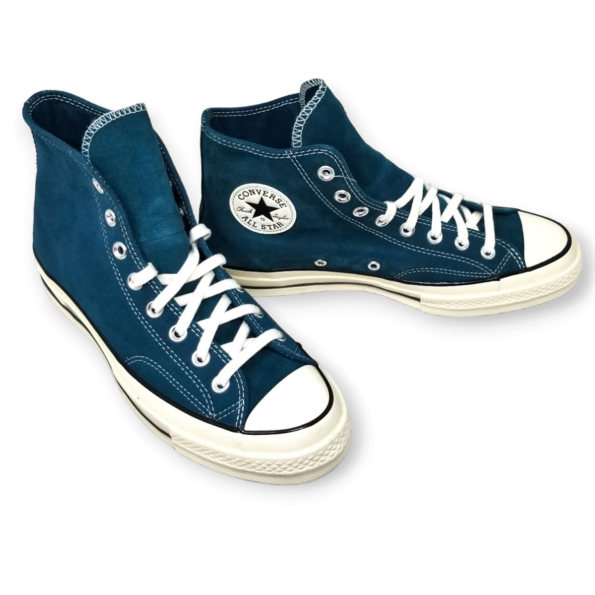 Converse Chuck 70 Hi High Top Midnight Turquoise Suede - 166214C