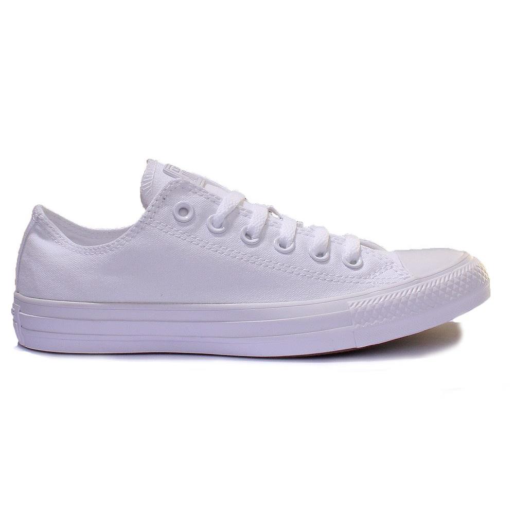 Converse 1U647 Ct As Ox Unisex Canvas Sneakers In White Mono Size US 3 - 13