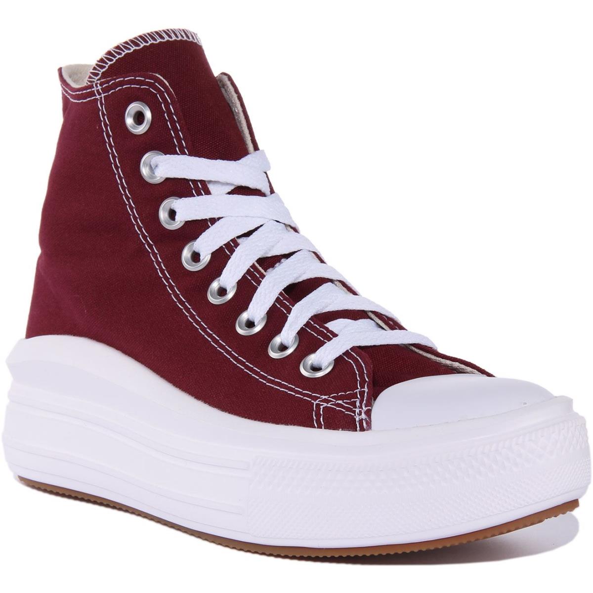 Converse A02430C Ct As Move Hi Unisex Platform Sneaker In Maroon Size US 3 - 10