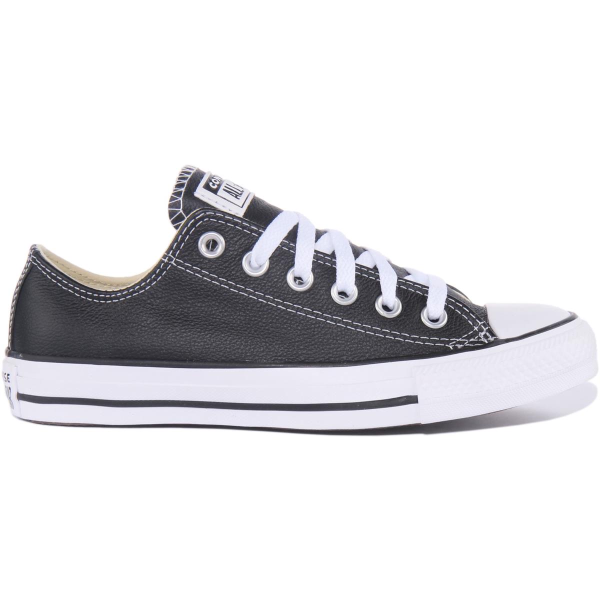 Converse 132174C Ct As Ox Unisex Leather Sneakers In Black Size US 3 - 11