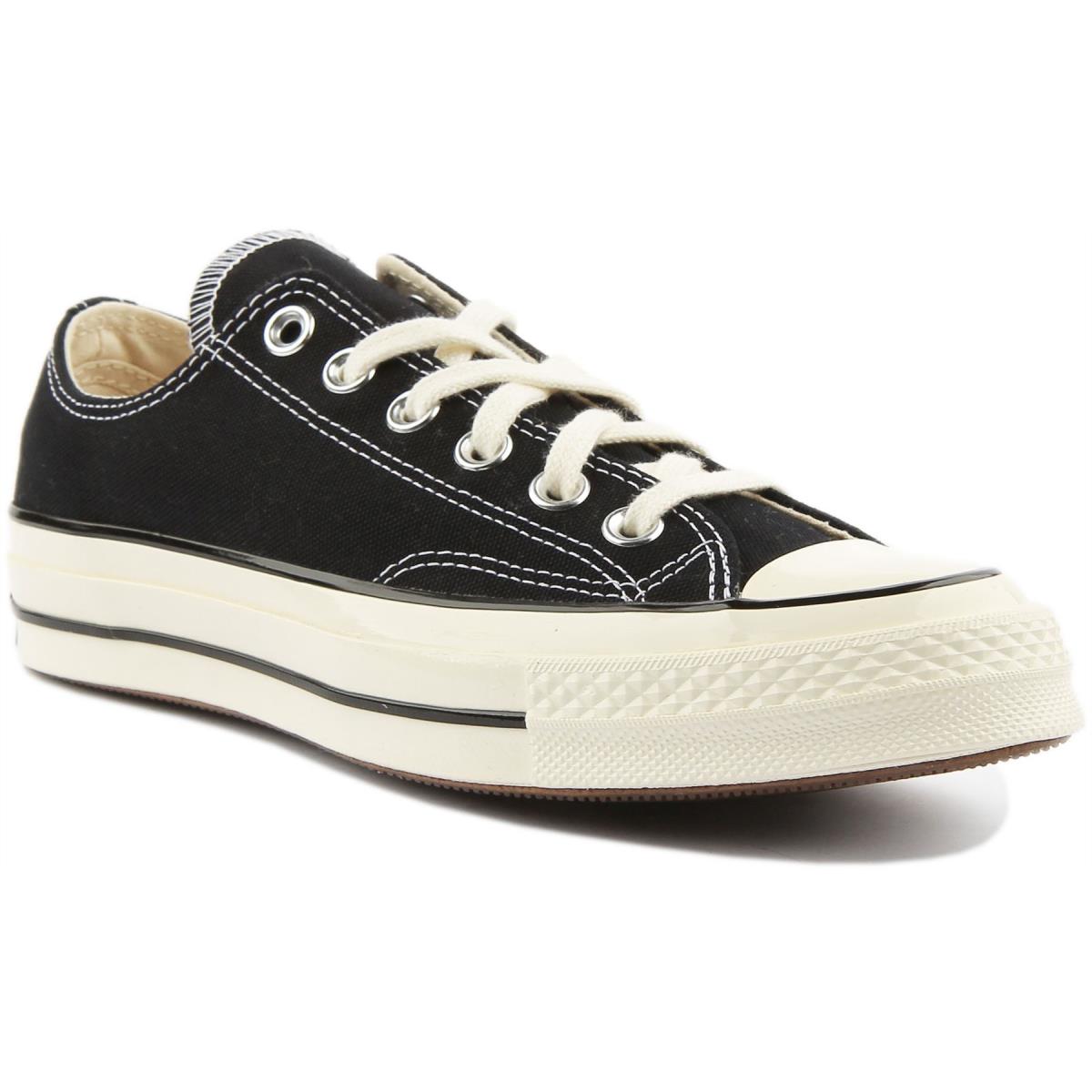 Converse 162058 Chuck 70s Ox Unisex Canvas Low Sneakers In Black Size US 3 - 12 BLACK