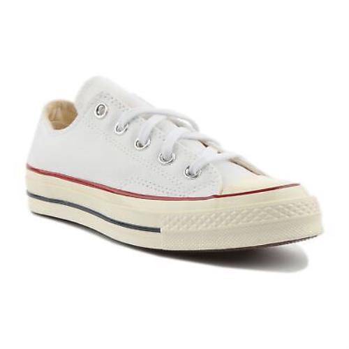 Converse 162065 Chuck 70s Ox Unisex Canvas Low Sneakers In White Size US 3 - 12