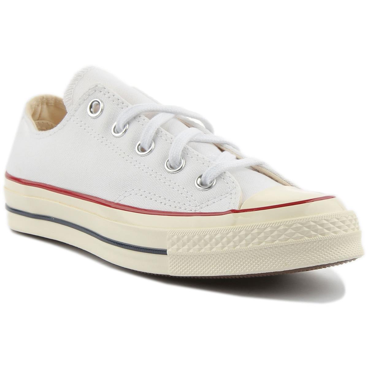 Converse 162065 Chuck 70s Ox Unisex Canvas Low Sneakers In White Size US 3 - 12 WHITE